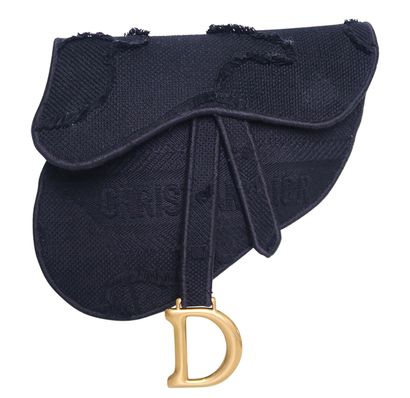 Christian Dior Camouflage Embroidered Saddle Belt Bag, front view